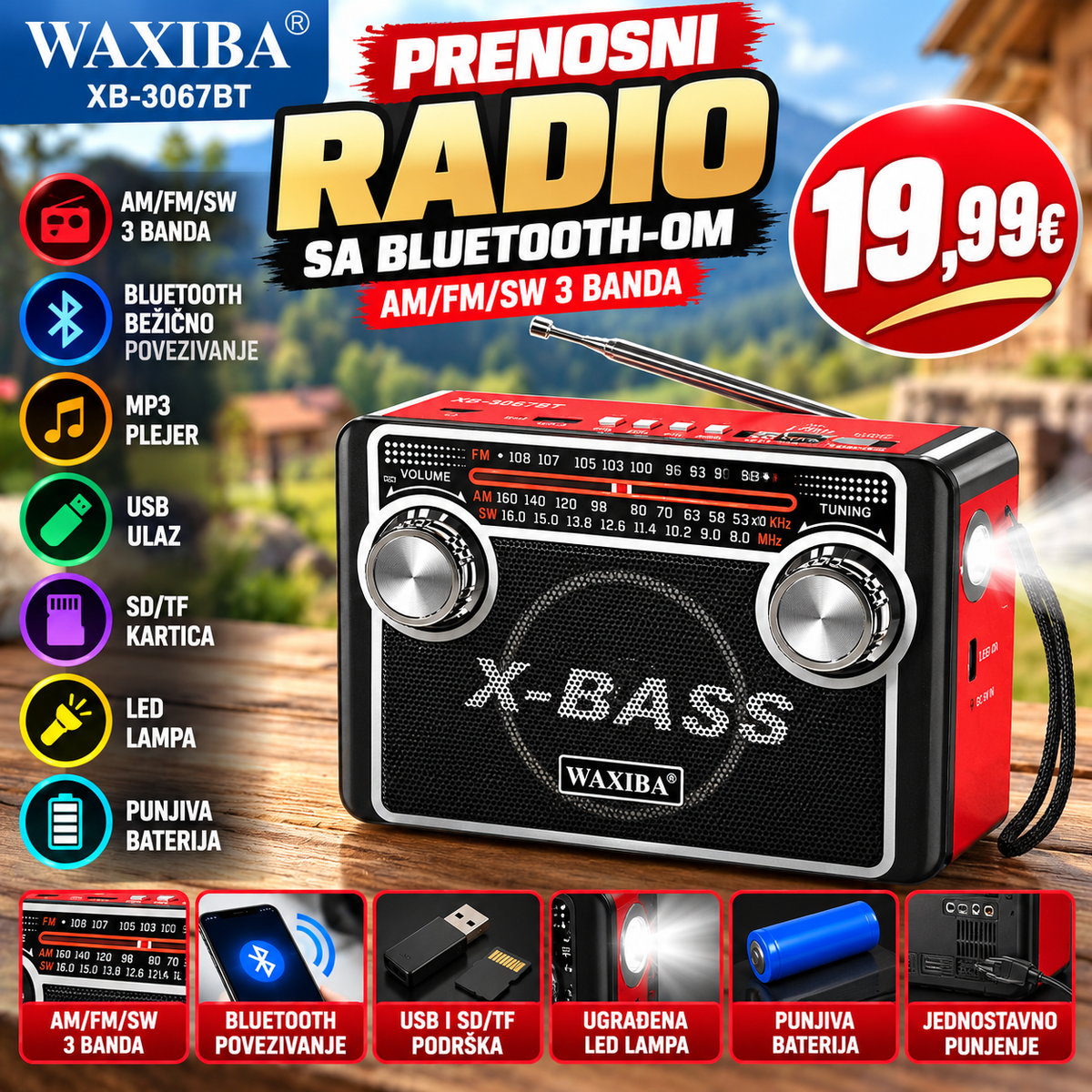 Radio sa Bluetooth-om