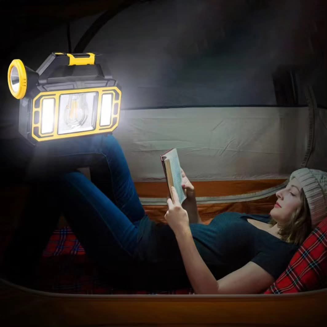 Visenamjenska solarna lampa prenosiva