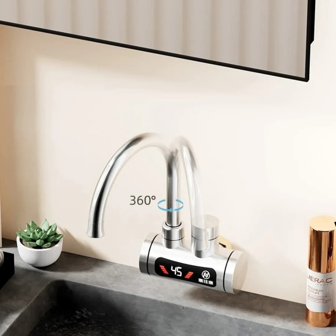 Česma sa grijačem INOX LUX sa priključkom iz zida