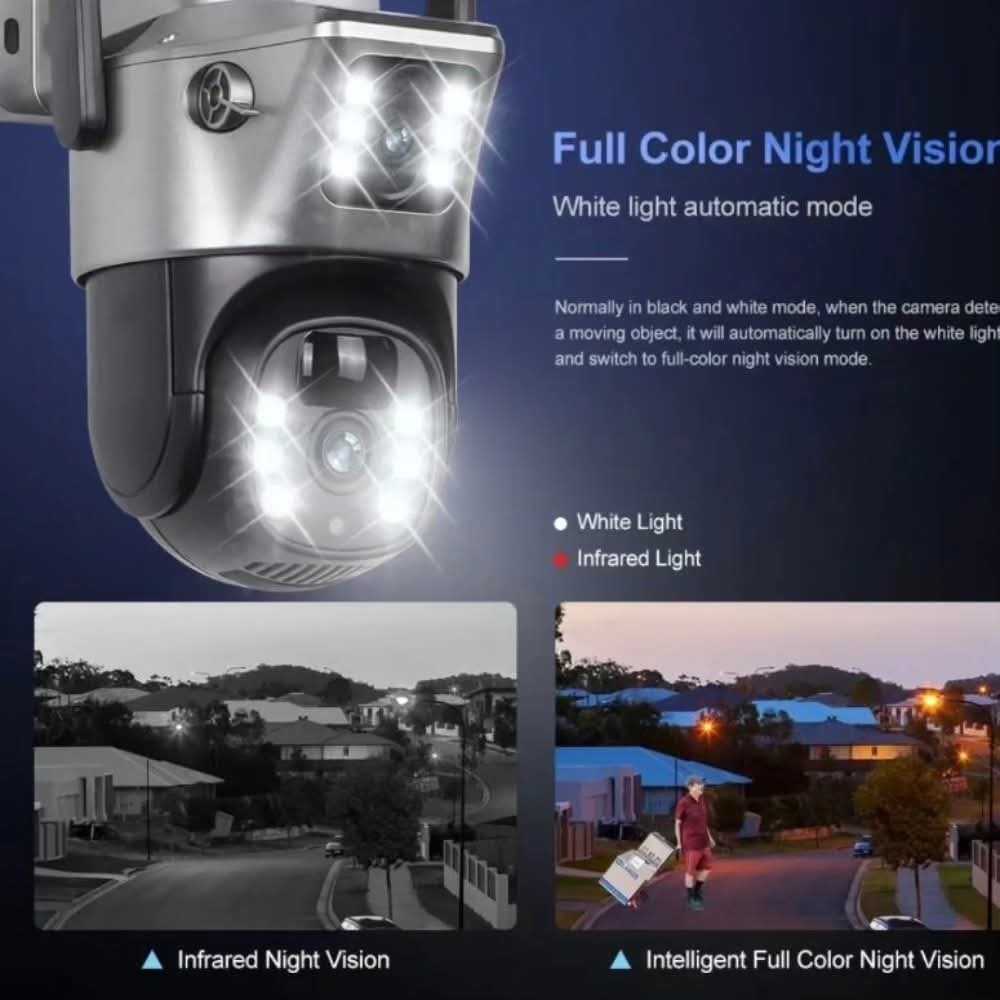 Solarna Wi-Fi rotirajuca kamera sa dva sociva