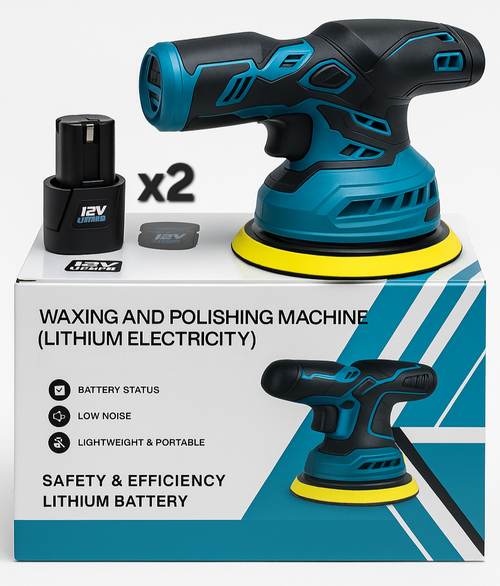 Aku ekscentrična polirka sa dvije baterije od 12V (2Ah)
