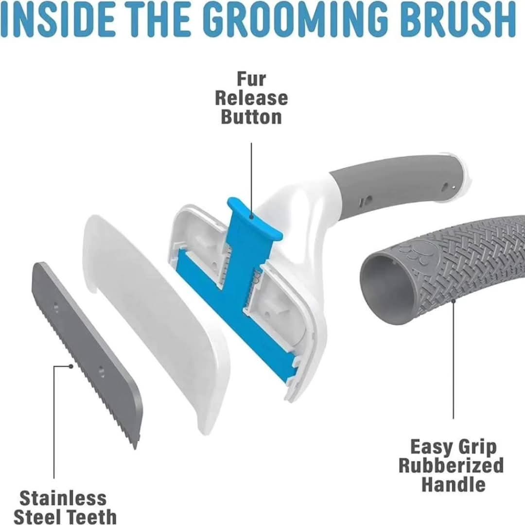 Cetka za pse i macke sa mehanizmom za ukljanjanje dlaka