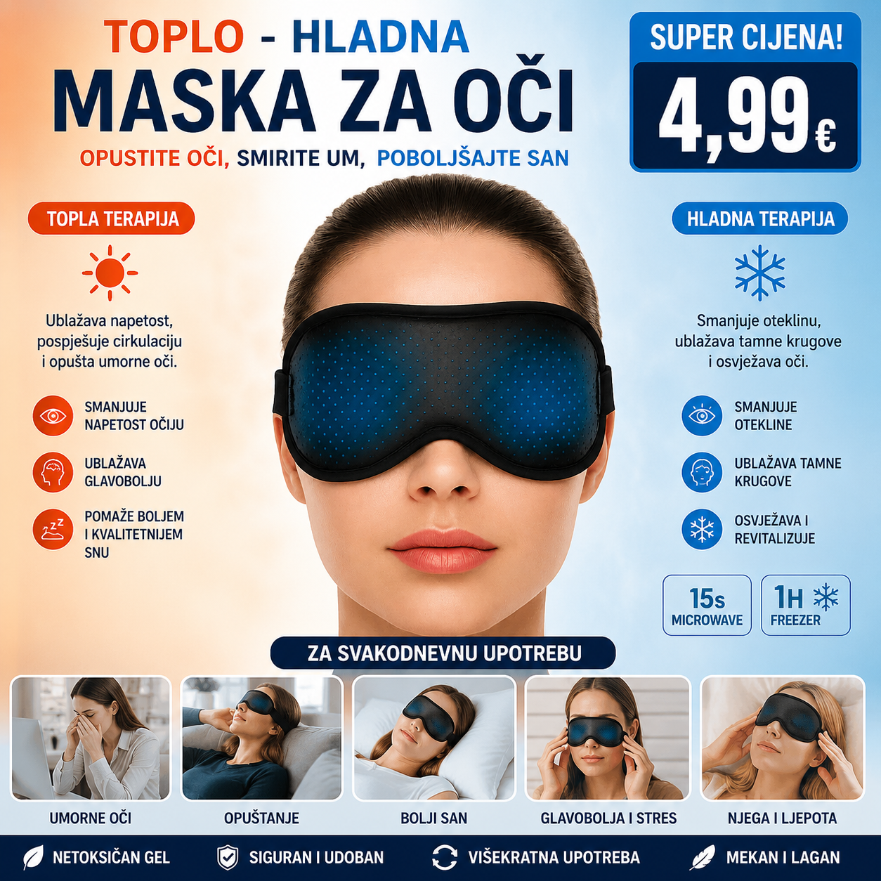 Toplo- Hladna maska za oči