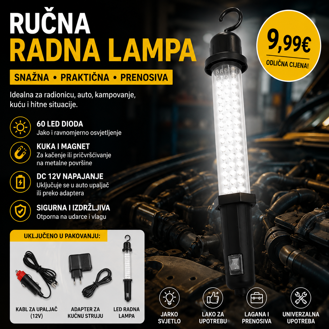 Rucna radna lampa
