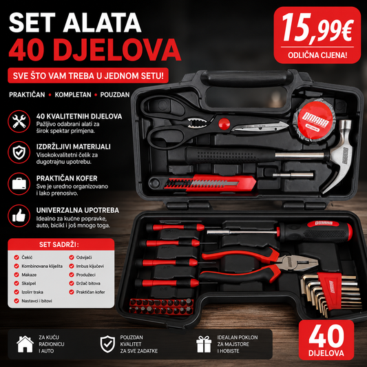 SET ALATA – 40 DJELOVA