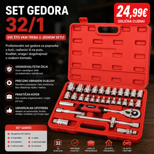 Set gedora 32/1