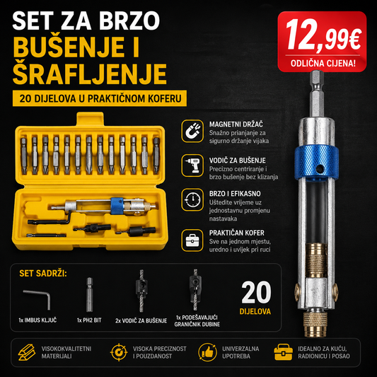 Set za brzo bušenje i šrafljenje
