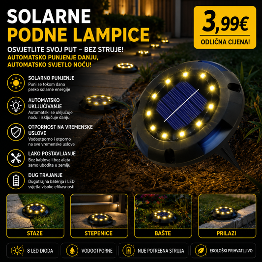 Solarne podne lampice