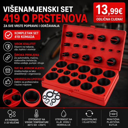 VIŠENAMJENSKI SET 419 O PRSTENOVA