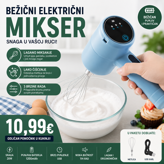 Bezicni elektricni mikser