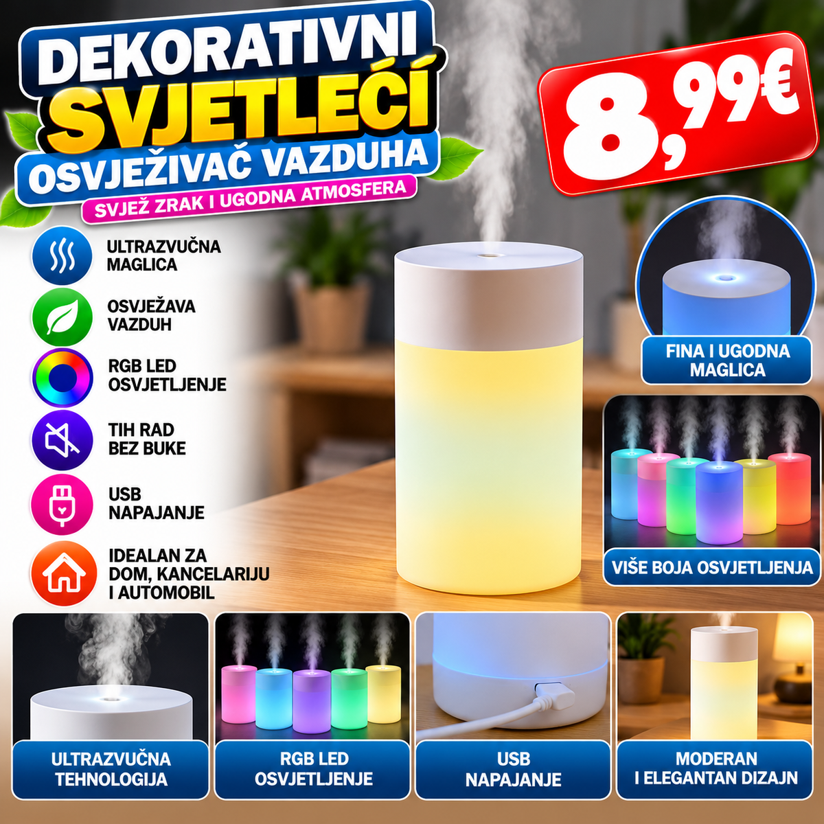 Dekorativni svjetleći osvježivač vazduha