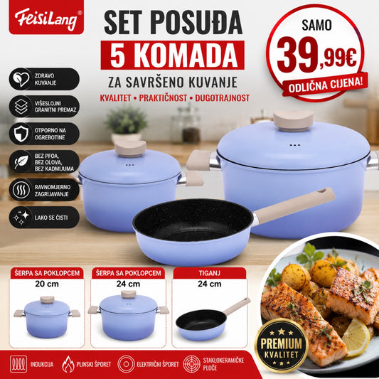 Set posuđa 5 dijelova
