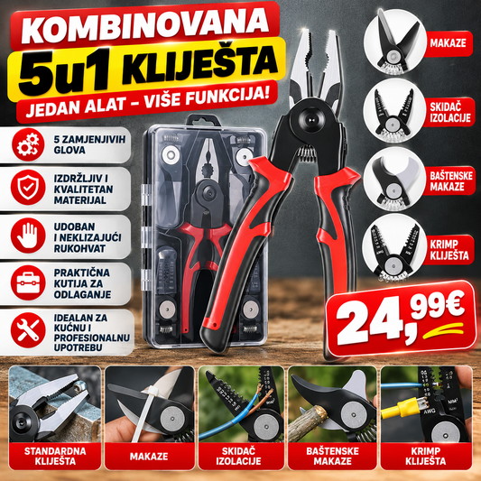 Kombinovana 5u1 kliješta