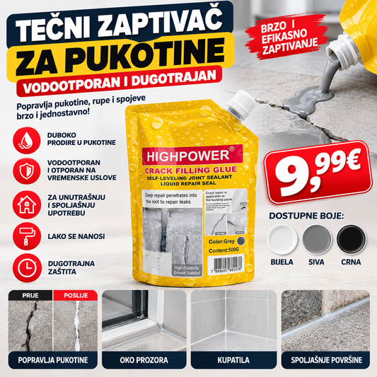 HIGHPOWER Crack Filling Glue – tečni zaptivač za pukotine