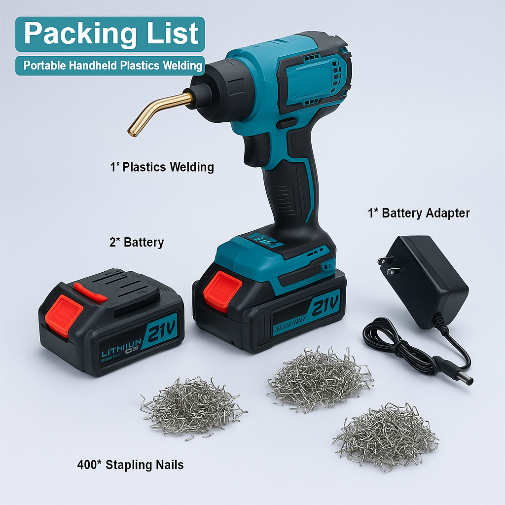 Aku pistolj za plastiku (lemilica) sa 2 baterije od 21V