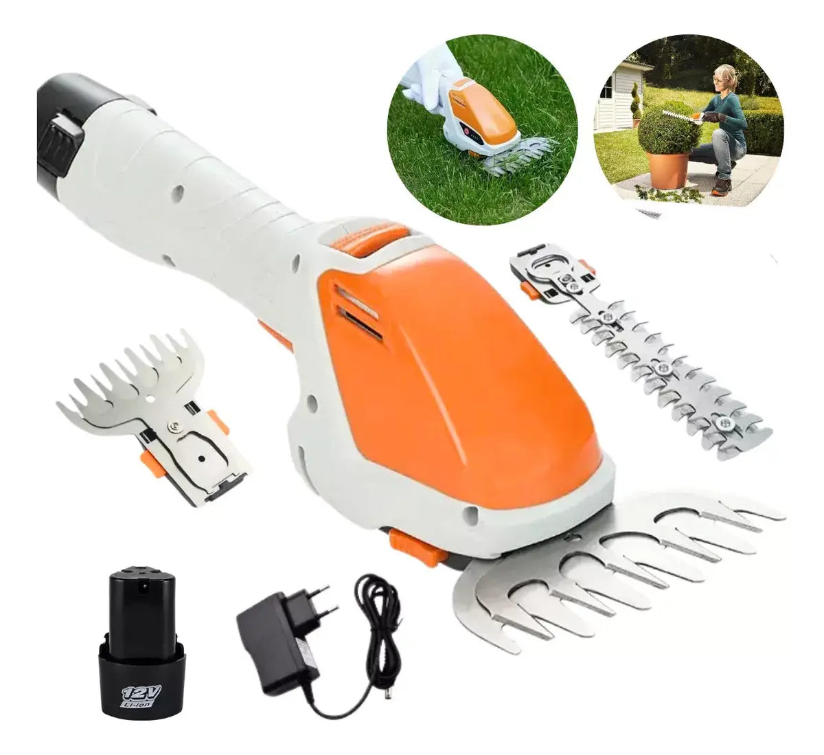 Bežične Aku Makaze 2u1 za Travu i Živu ogradu