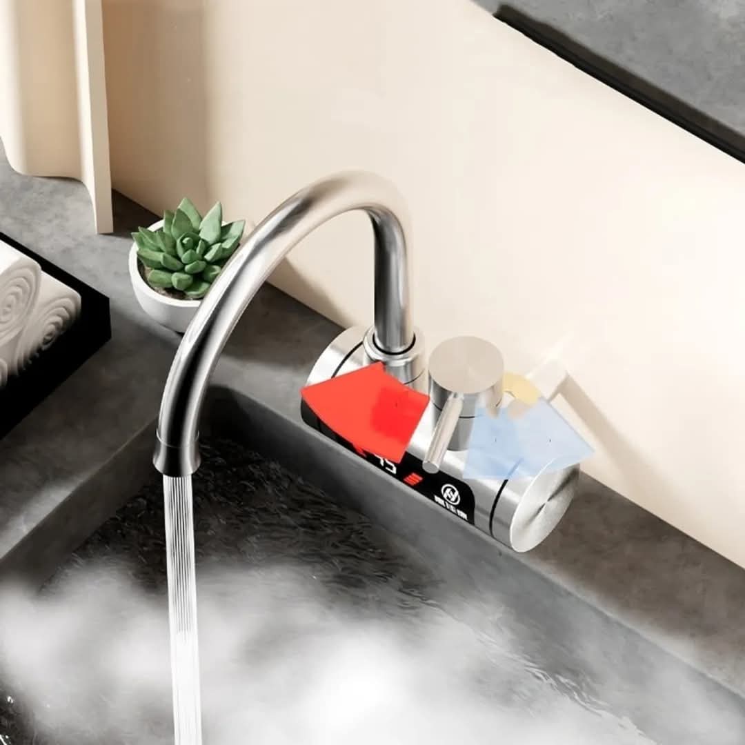 Česma sa grijačem INOX LUX sa priključkom iz zida