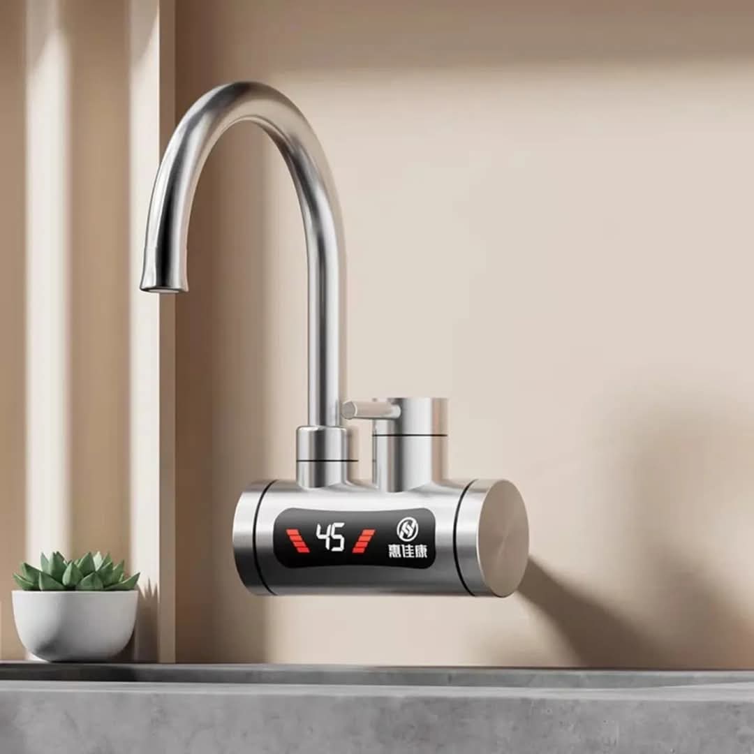 Česma sa grijačem INOX LUX sa priključkom iz zida