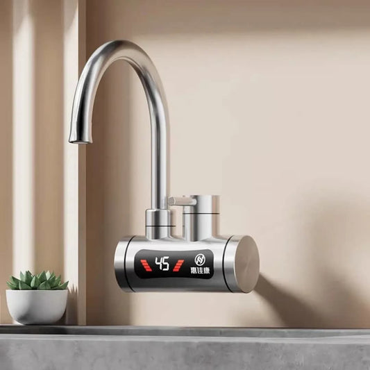 Česma sa grijačem INOX LUX sa priključkom iz zida