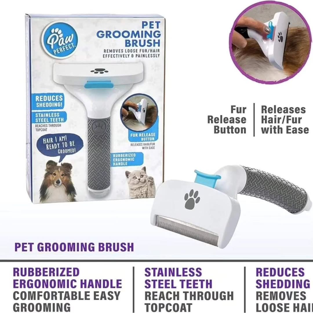 Cetka za pse i macke sa mehanizmom za ukljanjanje dlaka