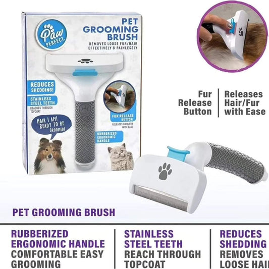 Cetka za pse i macke sa mehanizmom za ukljanjanje dlaka