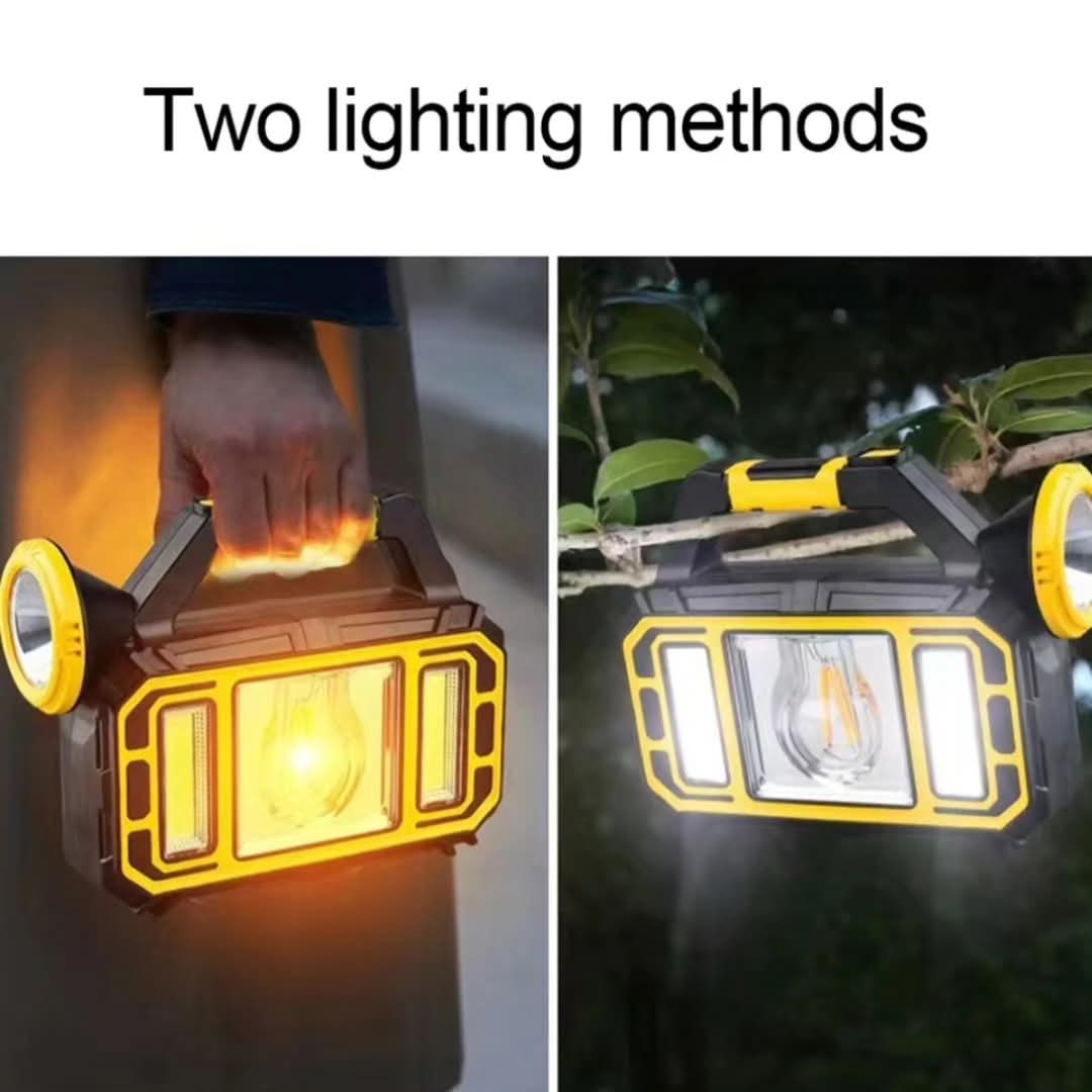 Visenamjenska solarna lampa prenosiva