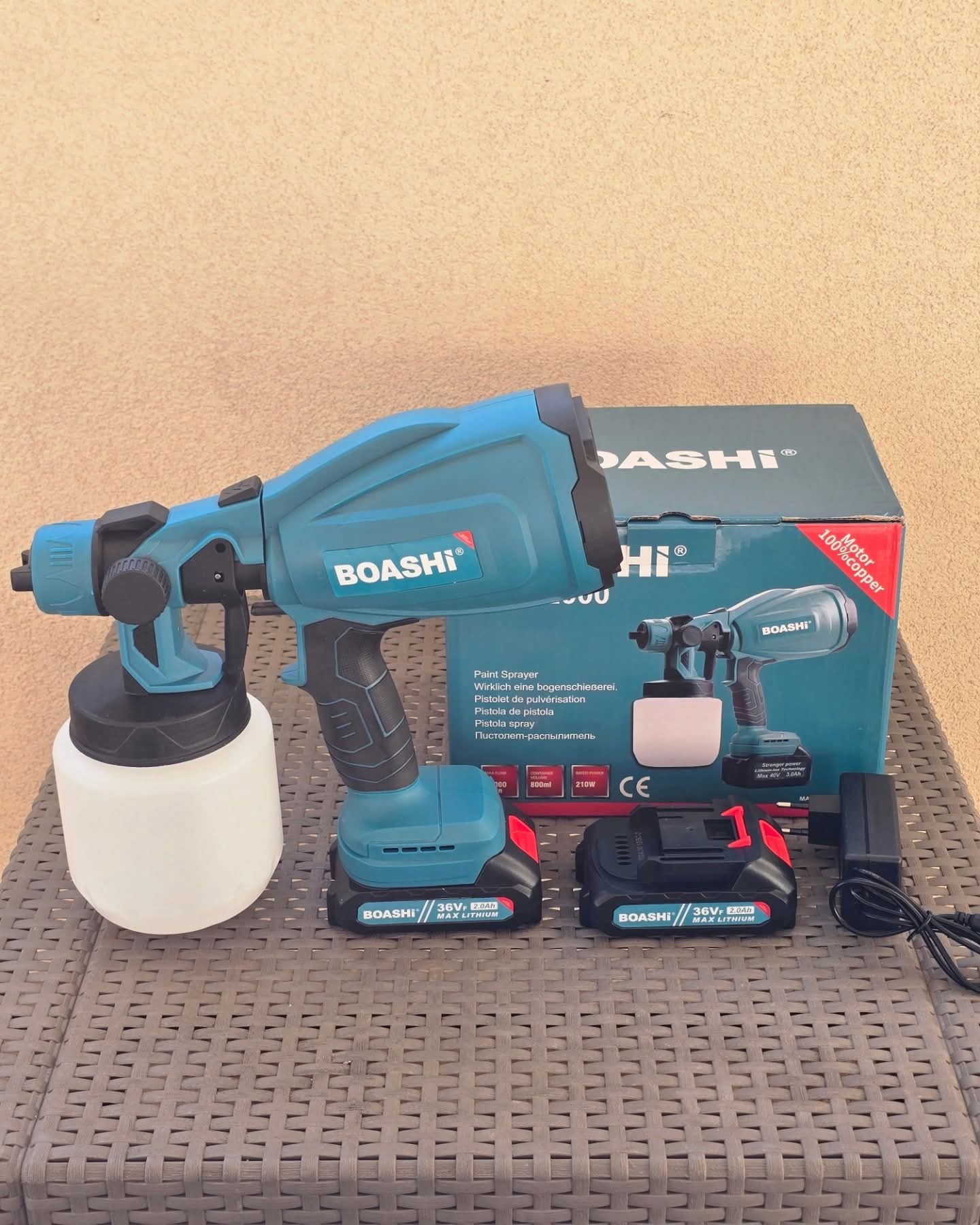 Akumulatorski pištolj za farbanje sa jednom baterijom od 36V