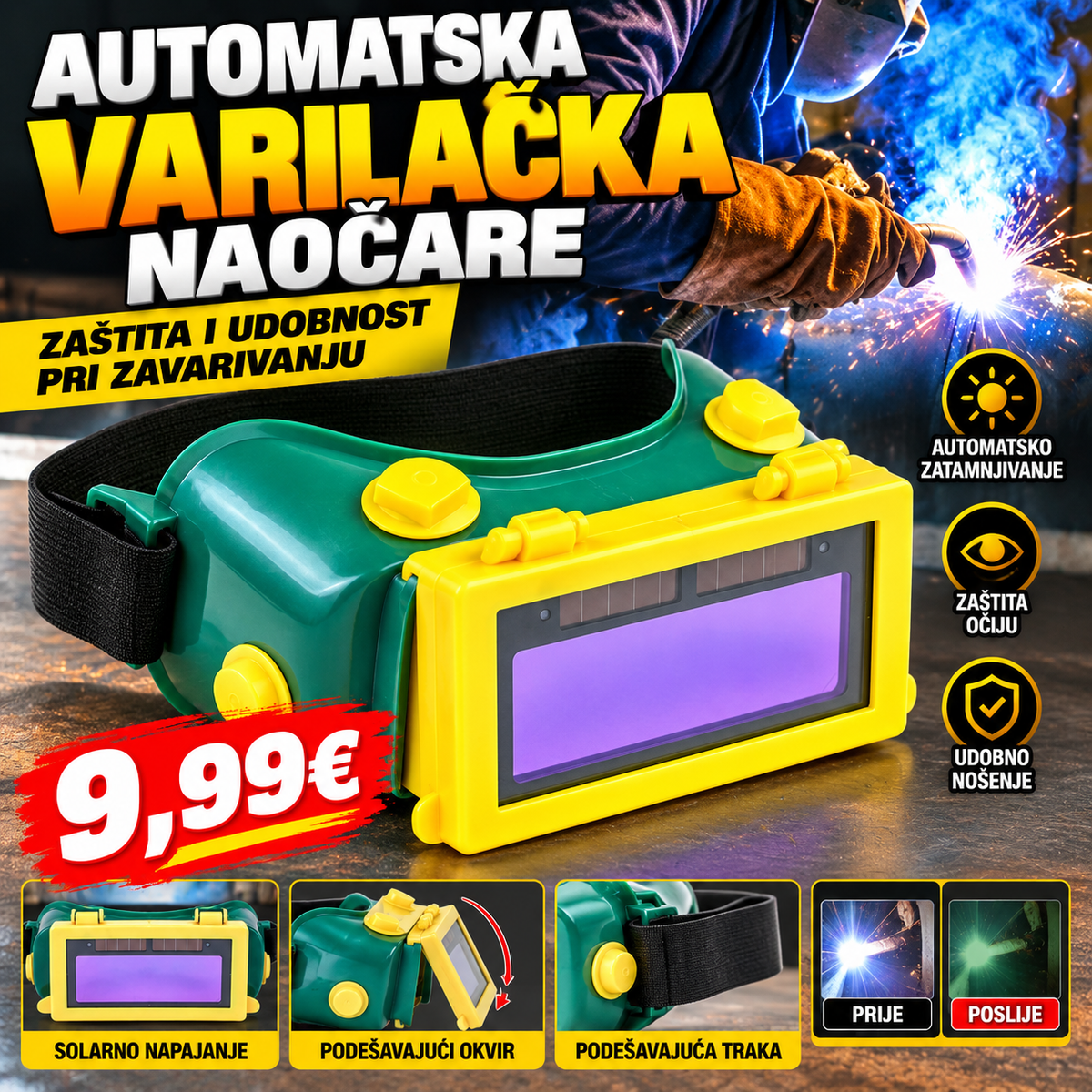 Automatske naočare za varenje – zaštita i praktičnost pri radu
