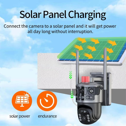 Solarna WiFi sigurnosna kamera sa 4 sočiva