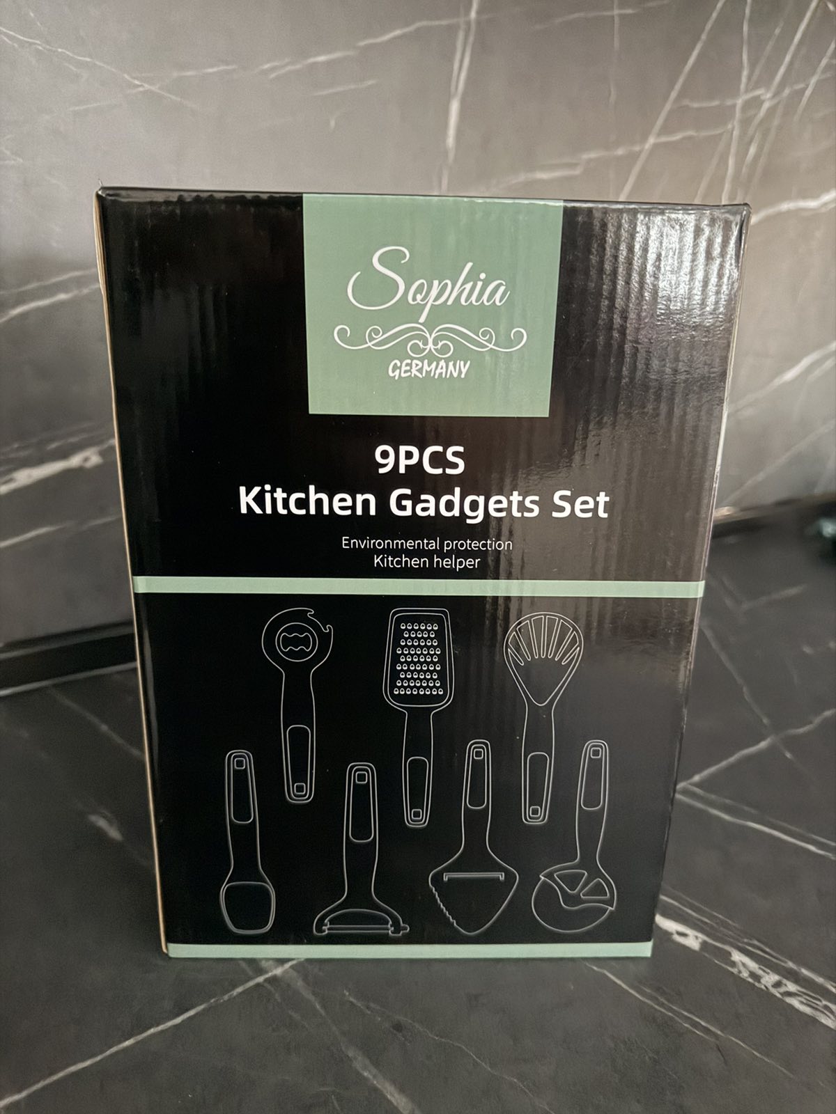 Set kuhinjskih pomagala – 9 dijelova sa stalkom
