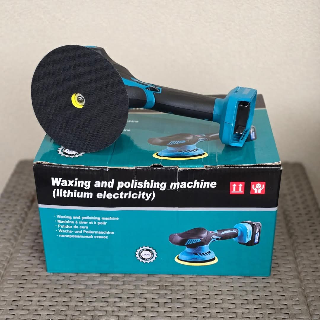 AKU ekscentrična polirka sa dvije baterije od 21V (2Ah) i potenciometrom sa 6 brzina