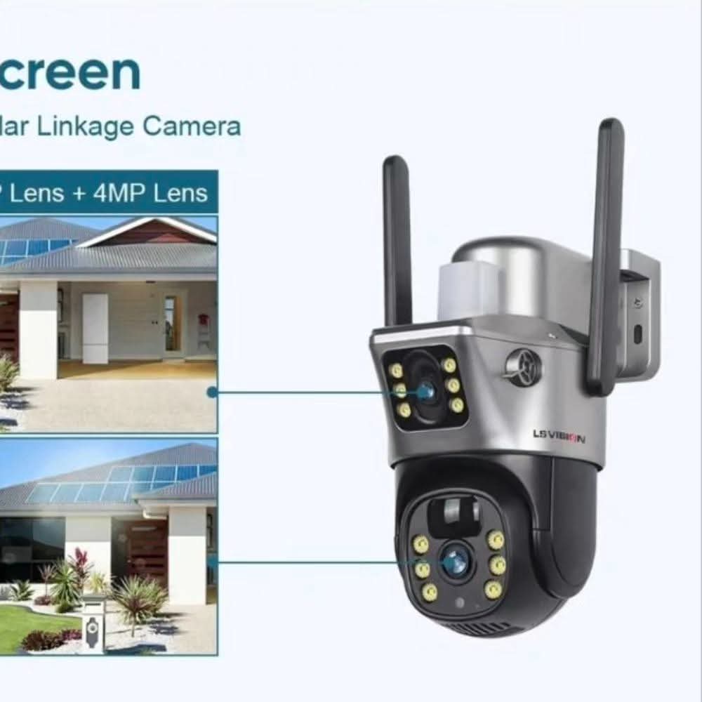 Solarna Wi-Fi rotirajuca kamera sa dva sociva