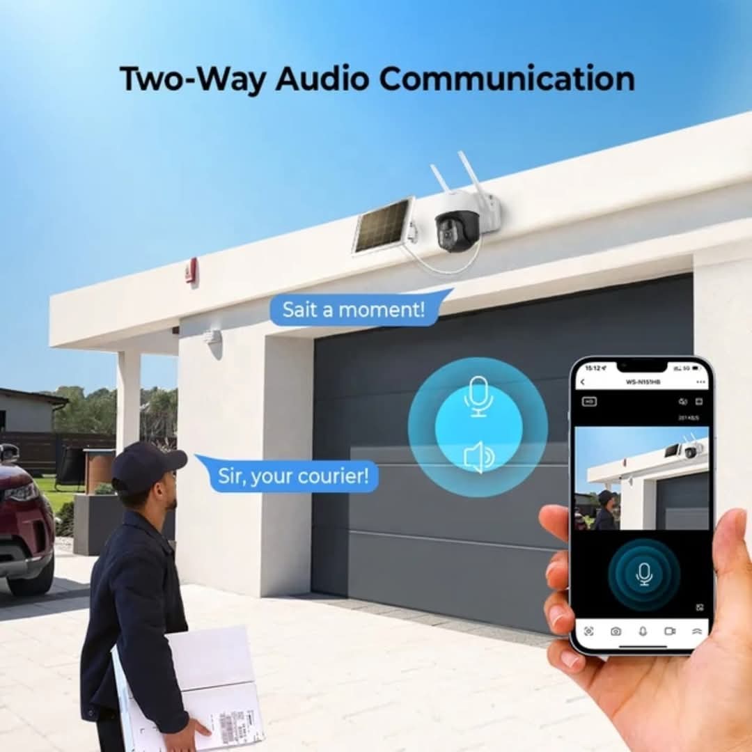 Solarna rotirajuća WiFi smart kamera 1080p 5Mpx