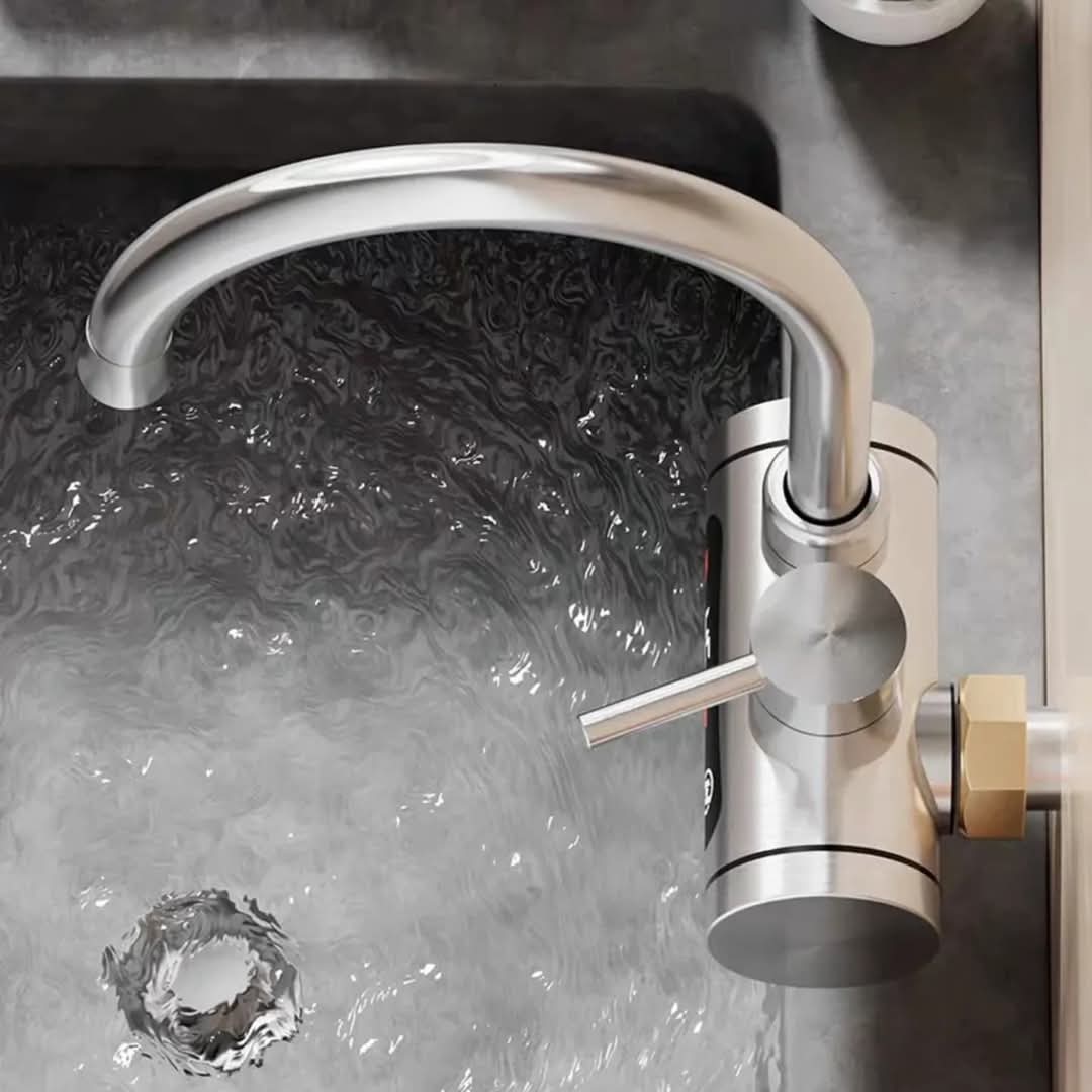 Česma sa grijačem INOX LUX sa priključkom iz zida