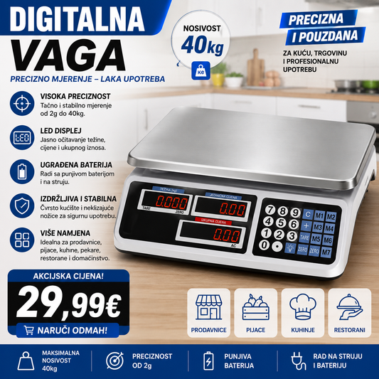 Digitalna vaga do 40kg