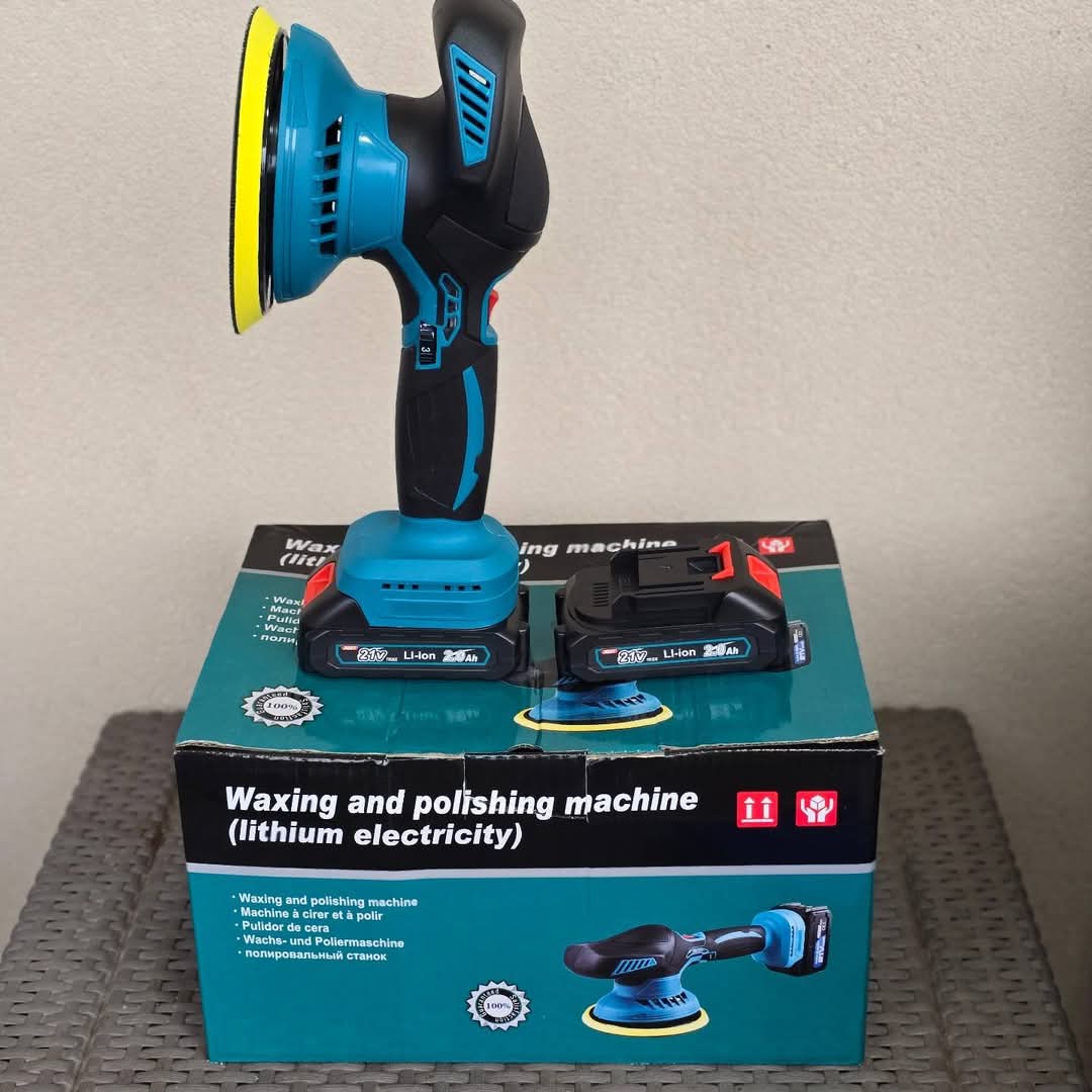 AKU ekscentrična polirka sa dvije baterije od 21V (2Ah) i potenciometrom sa 6 brzina