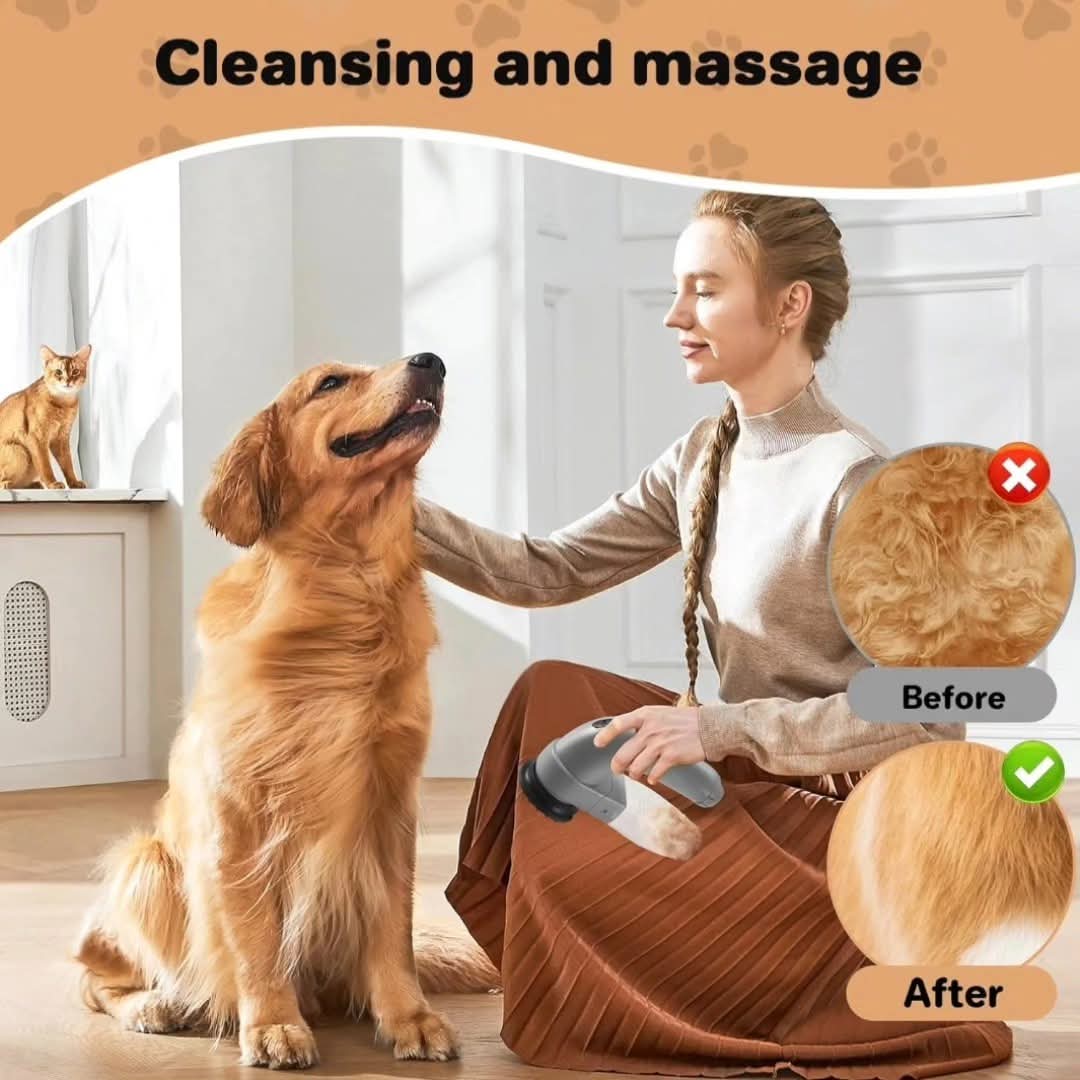 2u1 usisivac i masazer za ljubimce