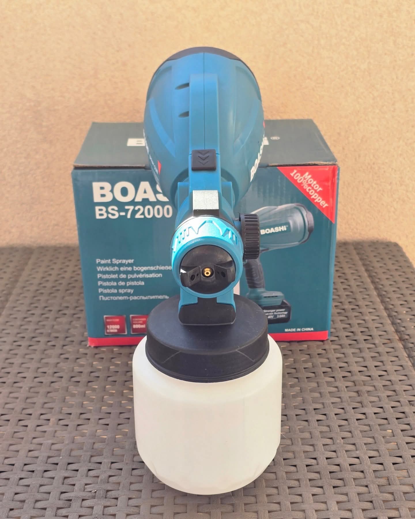 Akumulatorski pištolj za farbanje sa jednom baterijom od 36V