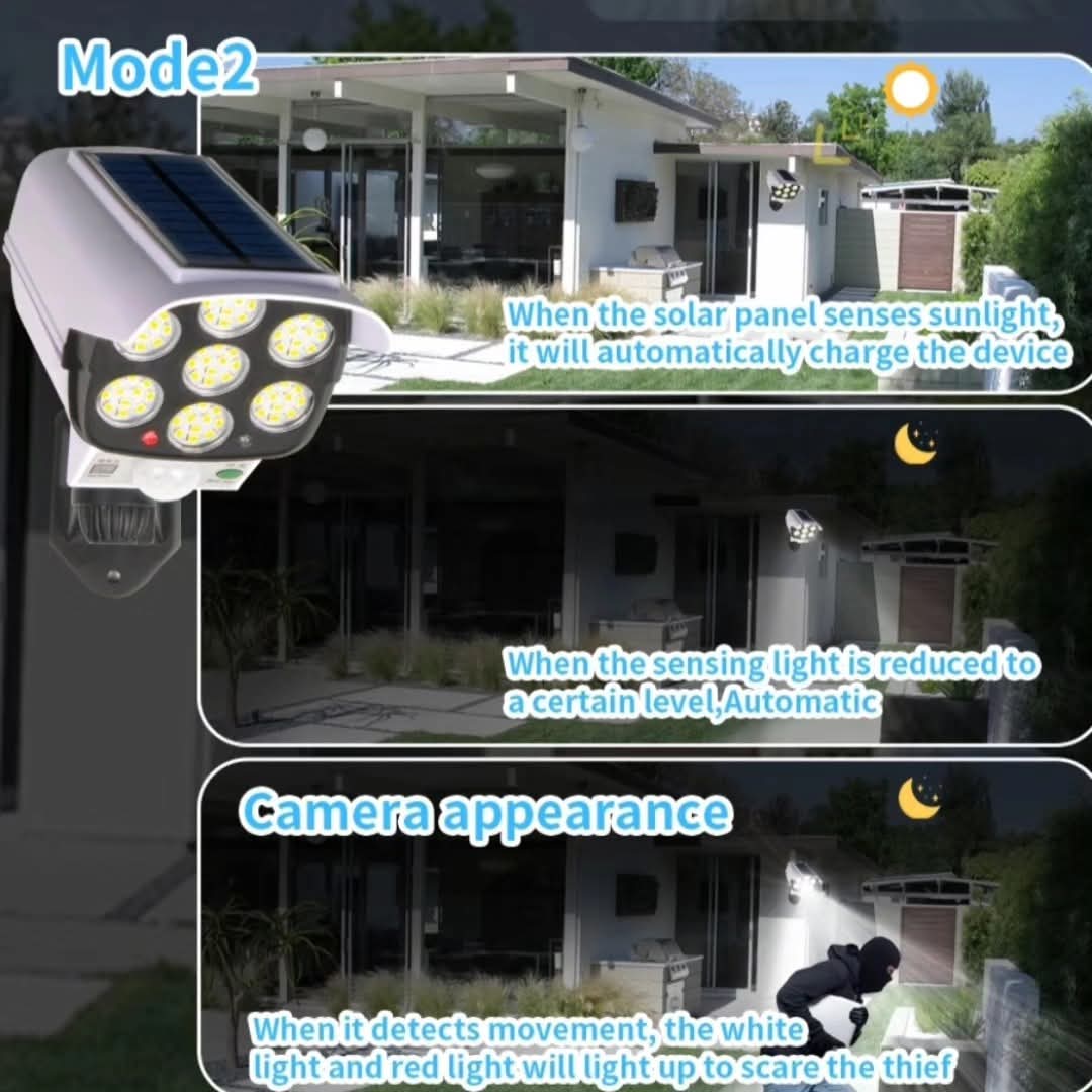 Solarna led lampa u obliku kamere
