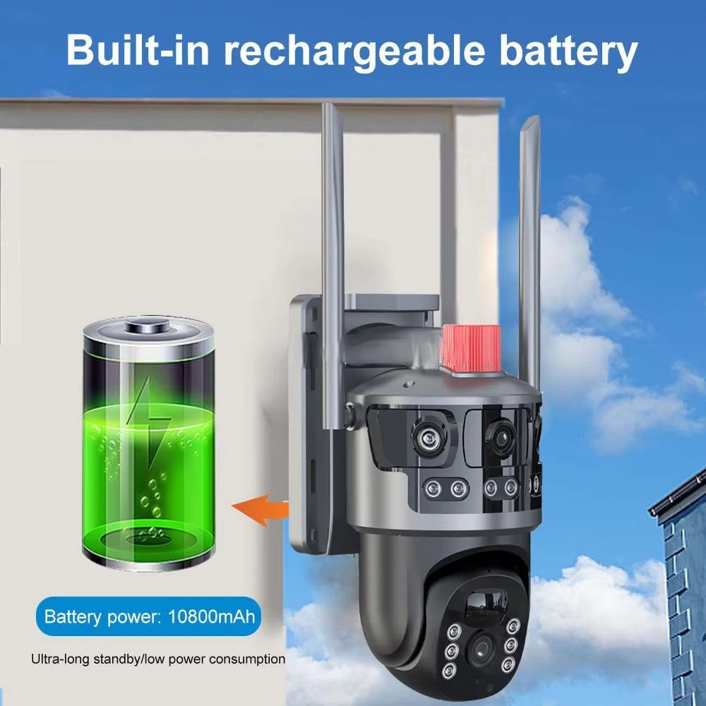 Solarna WiFi sigurnosna kamera sa 4 sočiva