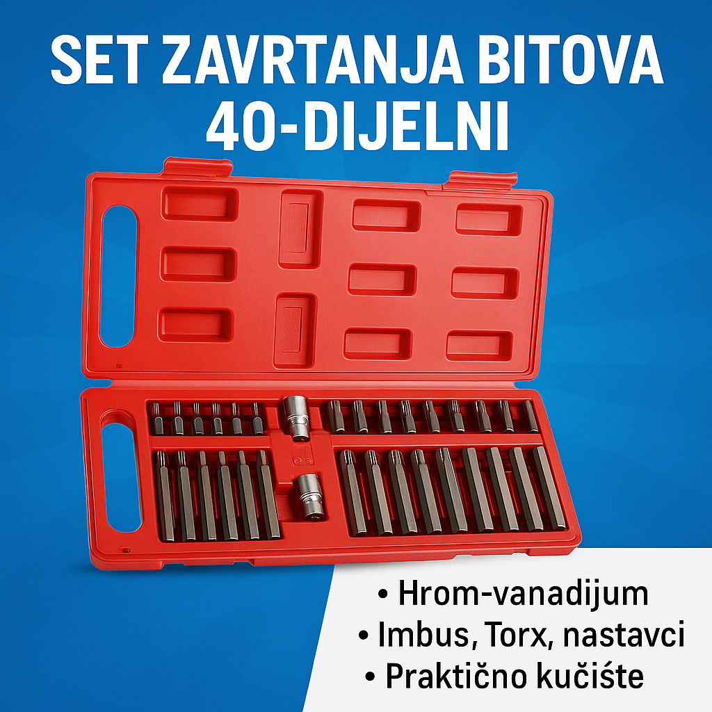 Set TORX bitova od 40 djelova